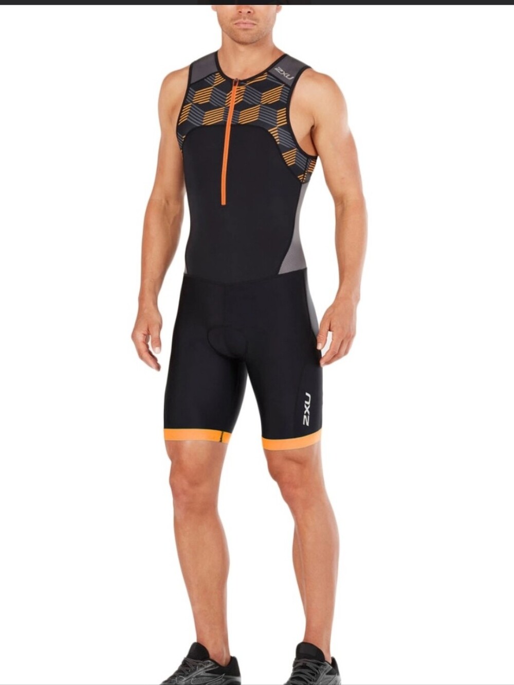 2XU Cycling Perform Men's Front Zip Trisuit One Piece